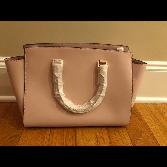 🎉HOST PICK HP🎉 Michael Kors Brand New Pink Large Selma Satchel - Picture 5 of 6